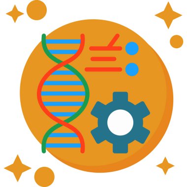 Düz moda DNA simgesi