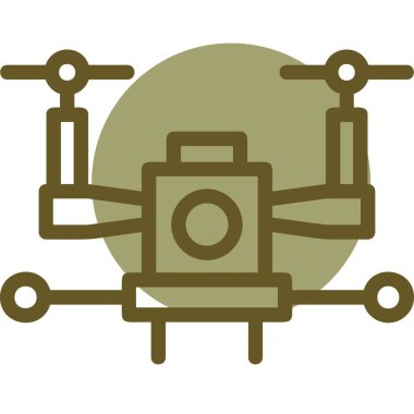 Kamera. Web simgesi basit illüstrasyon