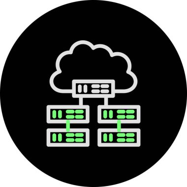 vektör sunucu illüstrasyonu