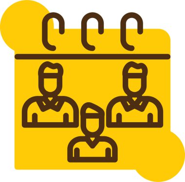 iş adamları takım çalışması simgesi - özet biçimi