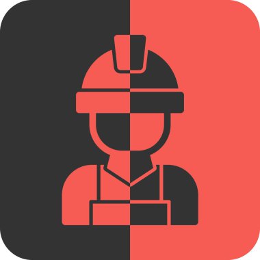 Mühendis simgesi, vektör illüstrasyon tasarımı