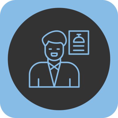 İnsan simgesinin vektör illüstrasyonu