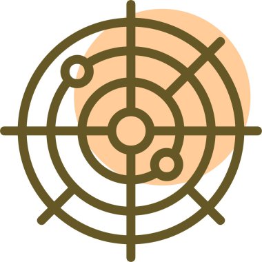 Hedef. Web simgesi basit illüstrasyon