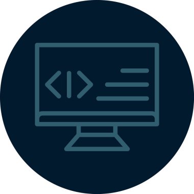 bilgisayar simgesi vektör illüstrasyonu