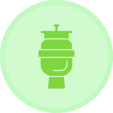 Bir benzin istasyonu simgesinin vektör illüstrasyonu