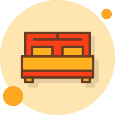 Oda mobilyası ikonu. vektör illüstrasyonu