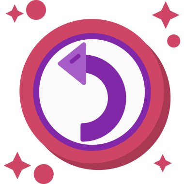 Bir saat simgesinin vektör illüstrasyonu