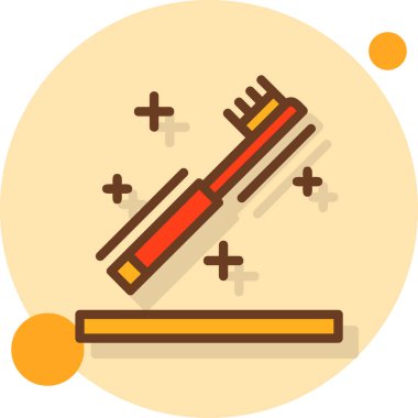 Kibrit. Web simgesi basit illüstrasyon