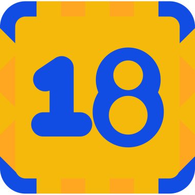 Sekiz numaralı simge, vektör illüstrasyonu