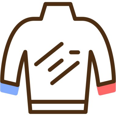 Kıyafet giysi simgesi - taslak biçimi