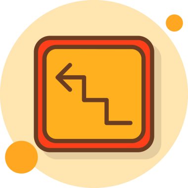 Tek bir simgenin vektör illüstrasyonu