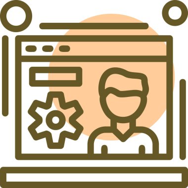 Web tasarım vektörü simgesi