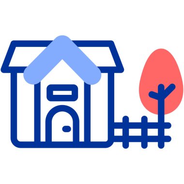 Ev modern simgesinin vektör illüstrasyonu