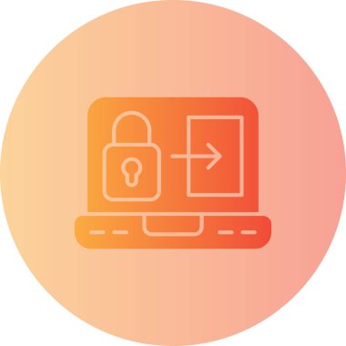 ikon vektör illüstrasyonunu kilitle