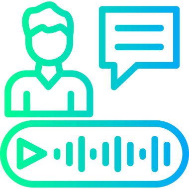 Konuş. Web simgesi basit illüstrasyon