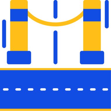 Köprü. Web simgesi basit illüstrasyon