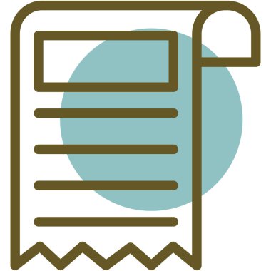 belge simgesi vektör illüstrasyonu