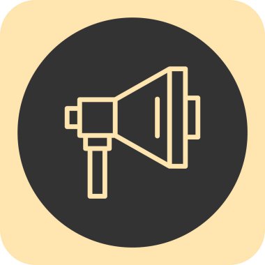 megafon simgesinin vektör illüstrasyonu