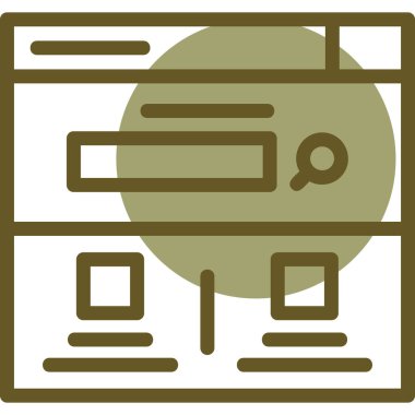 seo modern simgesinin vektör illüstrasyonu