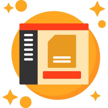 Yazıcı. Web simgesi basit illüstrasyon