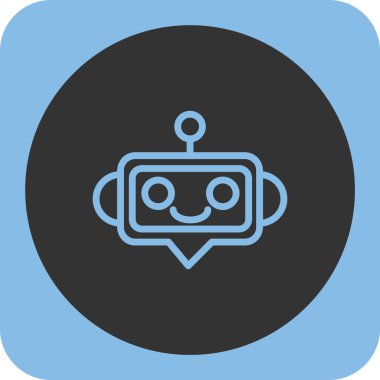 Robot simgesinin vektör illüstrasyonu