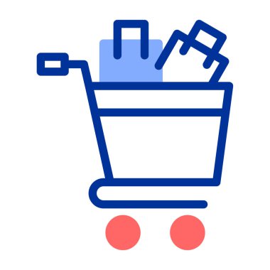 alışveriş sepeti vektör simge tasarlamak