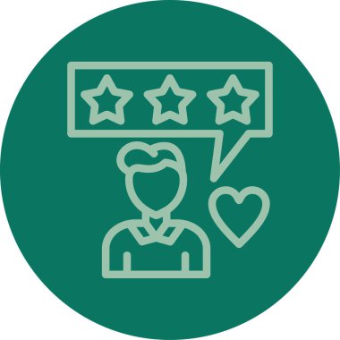 derecelendirme simgesi vektör illüstrasyonu