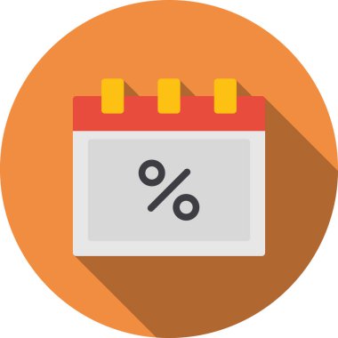 takvim vektörü düz renk simgesi