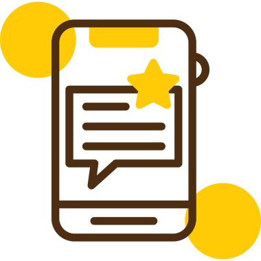 Akıllı telefon sohbeti. Basit resimleme