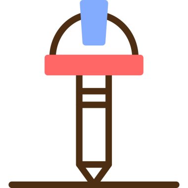 Kalem. Web simgesi basit illüstrasyon