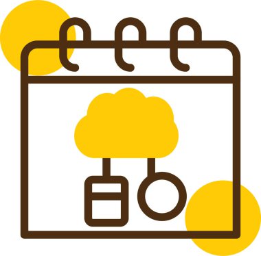 Bulut. Web simgesi basit illüstrasyon