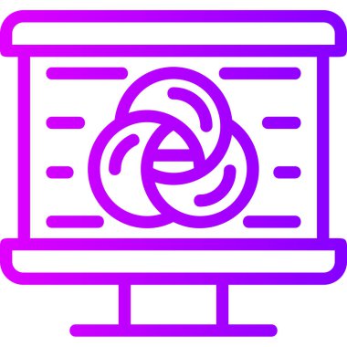 Veri. Web simgesi basit illüstrasyon