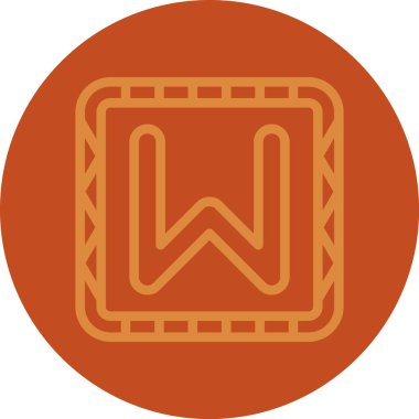 Modern b 'nin vektör illüstrasyonunda yiyecek ikonu yok