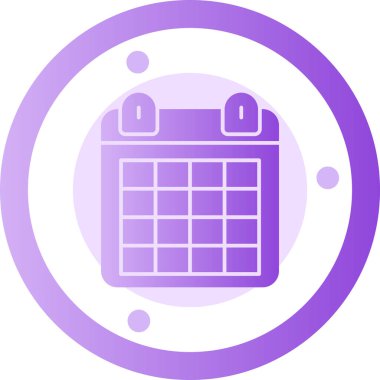 Doldurulmuş takvim tarihi olay simgesi - özet biçimi