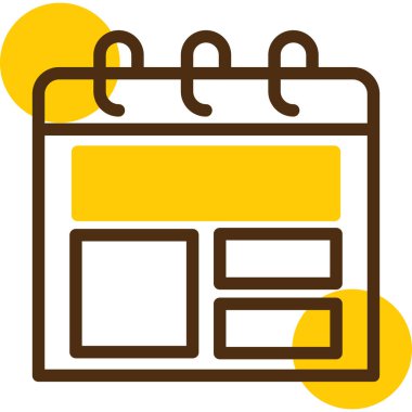 Takvim. Web simgesi basit tasarım