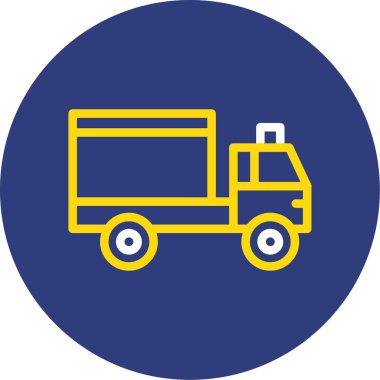 kamyon simgesi, vektör illüstrasyon tasarımı