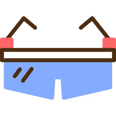 Kıyafet moda ikonu düz stil