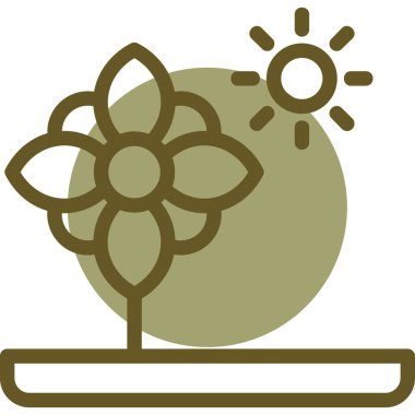 Güneş Simgesi Vektör illüstrasyonu