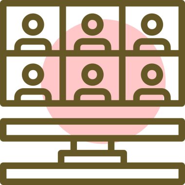 Modern bir simgenin vektör illüstrasyonu