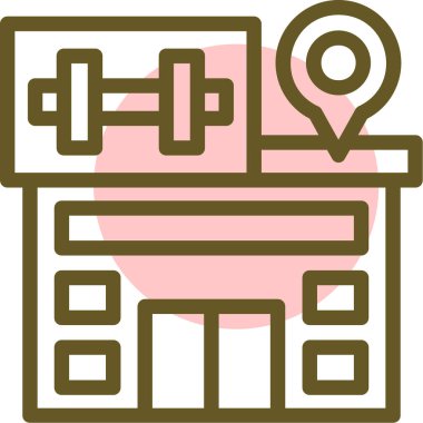 Modern simge yapısal eksikliğinin vektör çizimi