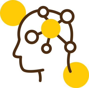 Beyin düşünme ikonu