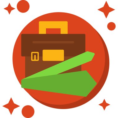 Bir bilet simgesinin vektör illüstrasyonu.