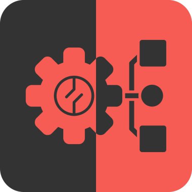  düz teknik vektör simgesi