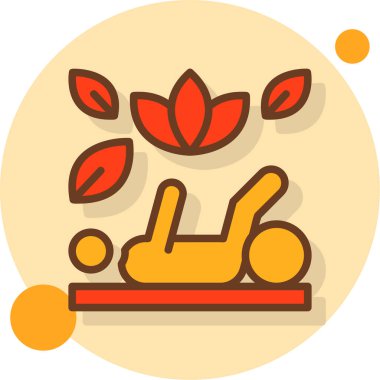 yoga. Web simgesi basit illüstrasyon