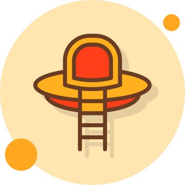 Sandalye. Web simgesi basit illüstrasyon