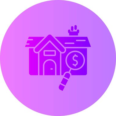 Eve. Web simgesi basit illüstrasyon