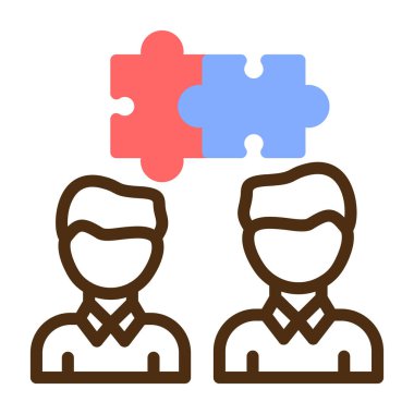 Bulmaca simgesi vektör çizimi