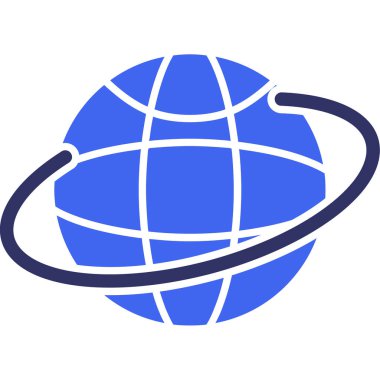 Küresel simge vektör illüstrasyonu