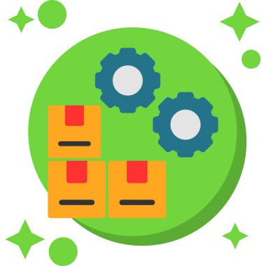 Veri yönetimi düz simgesi