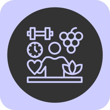 Sağlık simgesinin vektör illüstrasyonu